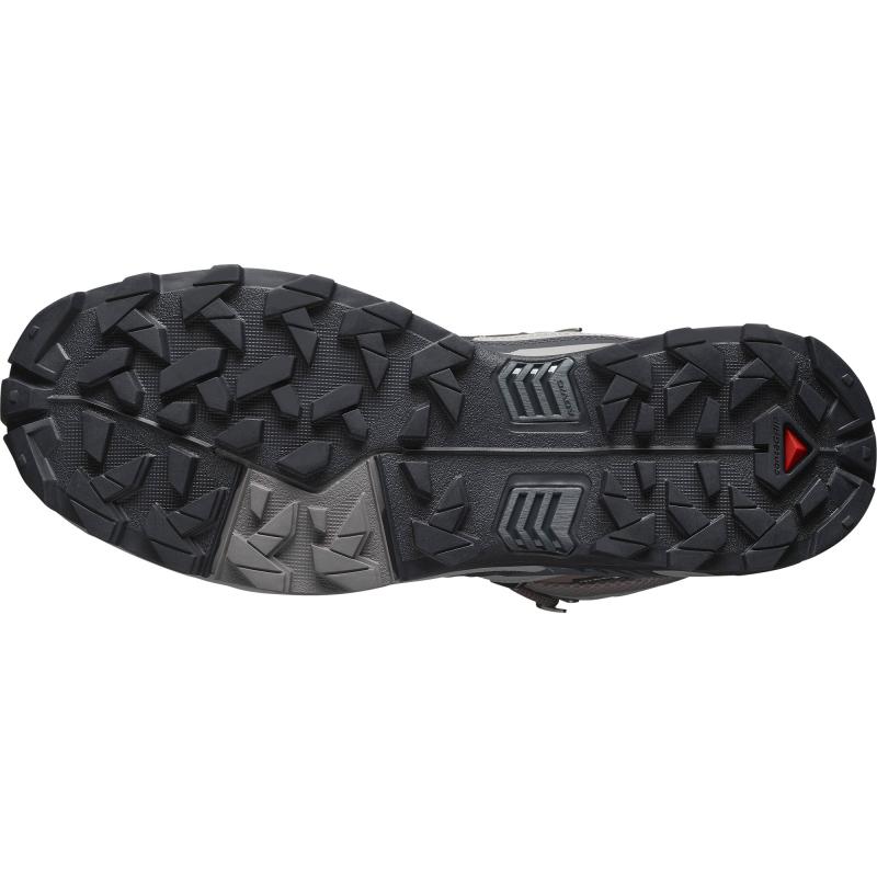 SALOMON X ULTRA 5 Shock Absorbers Waterproof Support Rebound Mid Top Mountaineering Hiking Shoes Men's Sneakers 478548