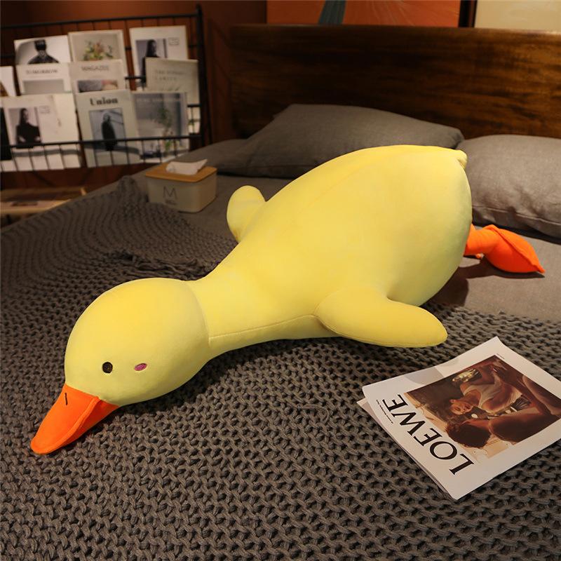 

Yellow duck doll plush toy lying pillow duck doll girl sleeping soothing rag doll activity gift 60cm（0.3kg）