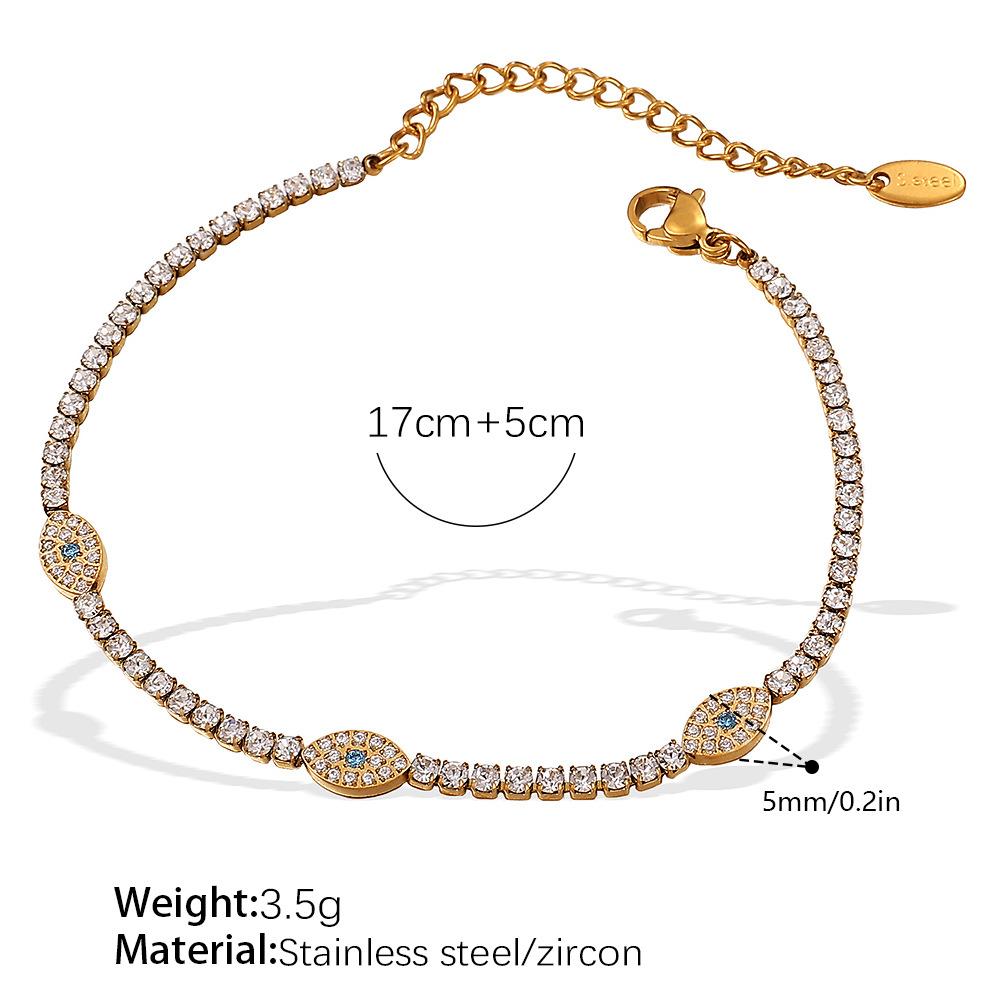 Full Diamond Bracelet Women s Roman Numeral Elements Diamond-encrusted Women s Bracelet Necklace Titanium Steel Jewelry