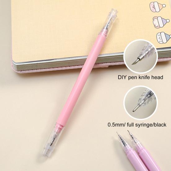 Pióro do rzeźbienia prosty styl 0.5mm stalówka artykuły papiernicze pióro do cięcia papier rzemieślniczy księga gości nóż do cięcia pióro do cięcia papieru artykuły szkolne