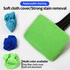 Car Windshield Cleaning Tool Front Windscreen Defogging Brush Household Glass Dust Cleaner with Washable Reusable Microfiber Pad
