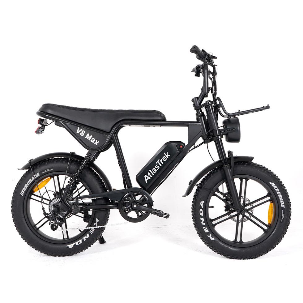 ATLASTREK V8 MAX Fully-Suspension Elektrofahrrad mit 48V 15AH Akku, Shimano 7-Gang