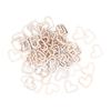 200pcs Heart Embellishments Delicate Hollow Heart Shape Wooden Ornament For Scrapbook Listing DIY Hand Made Crafts