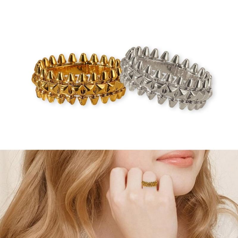 Unique Finger Rings Adjustable Rings Geometric Opening Rings Finger Rings Eye Catching Finger Jewelry for Daily Wear