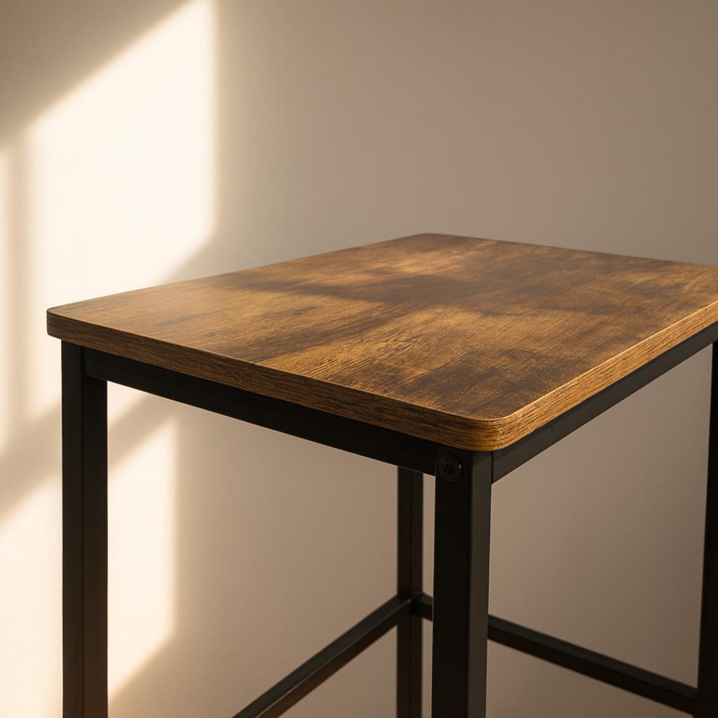 Dark Brown Bar Stool Kitchen Stool Set of 2 Pcs 40X30X65 And Grip