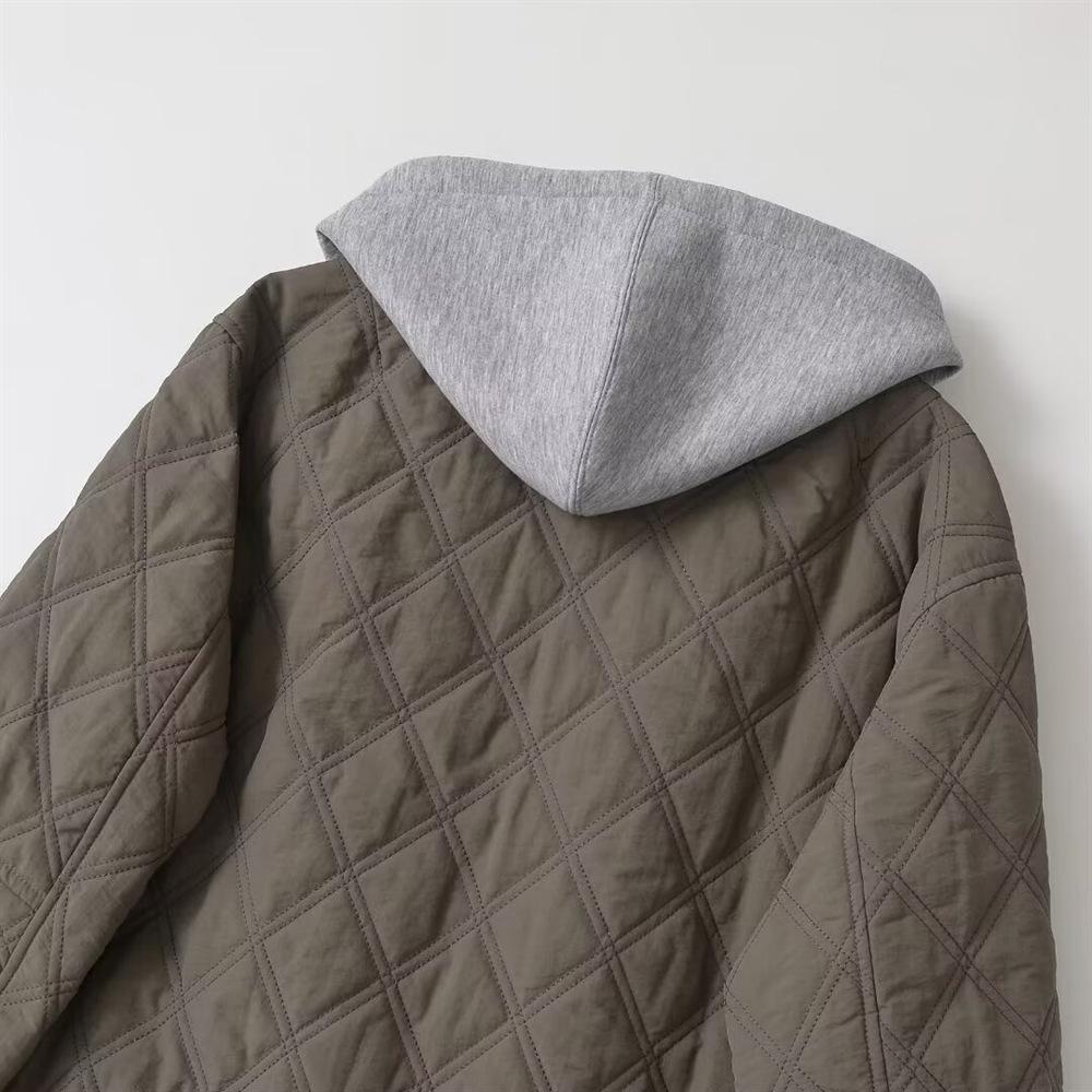 Women's Autumn/Winter 2024 Versatile Hooded Cotton Jacket