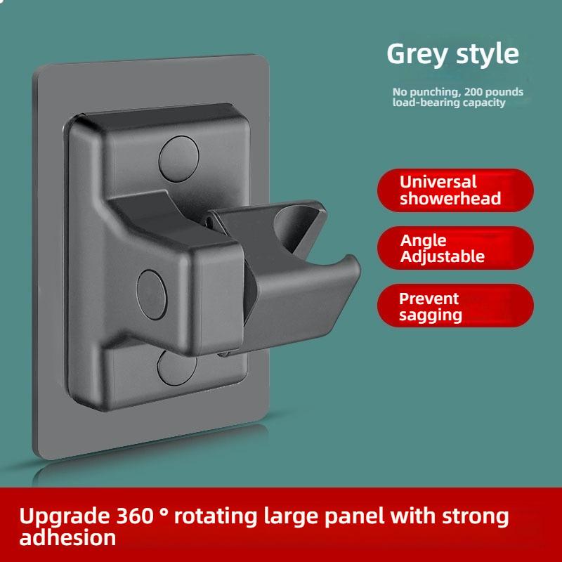 Uchwyt prysznicowy Regulowany uchwyt prysznicowy montowany na ścianie Samoprzylepny uchwyt ręczny do prysznica Akcesoria łazienkowe