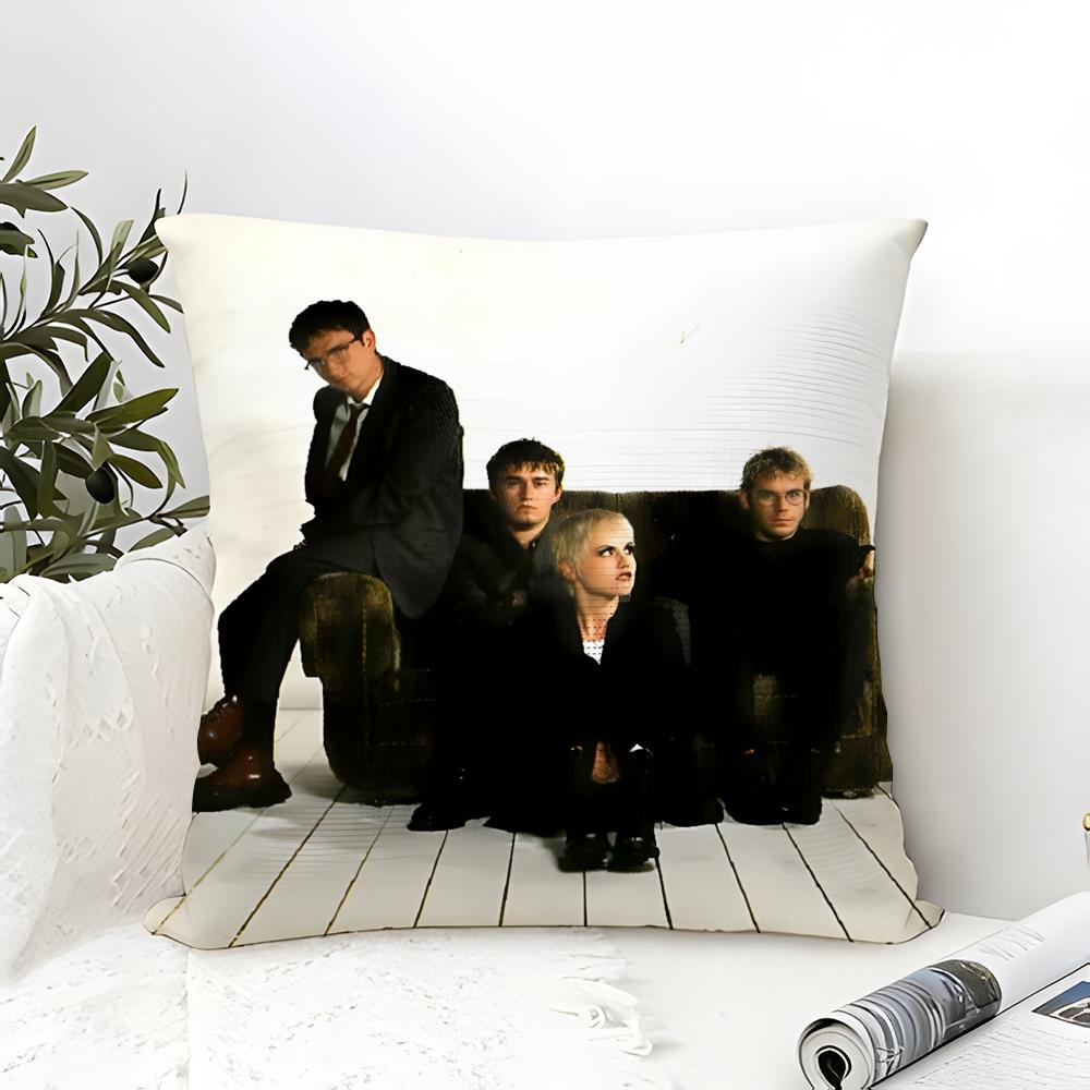Gold Alternative Rock Band T-The Cranberries 3 Pillow Case Linen Pillow Case Sofa Home Decor Cushion Cover Cushion Cove