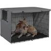 2025 Pet Dog Cage Suitable For Wire Cage Outdoor Dust Cover Black 63.5*48*50cm