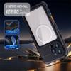 IP68 Waterproof Magnetic Metal Bumper Full Body Case for iPhone 16 15 14 13 Pro Max 16 Plus Heavy Shockproof Diving Hard Cover