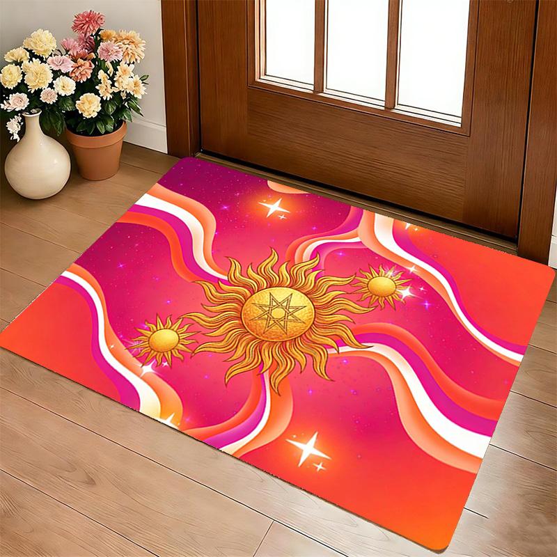 Sunburst Living Room Nonslip Area Rug Soft Carpet For Bedroom Game Playroom Sofa Office Home Decor Doormat Christmas Gift C929613