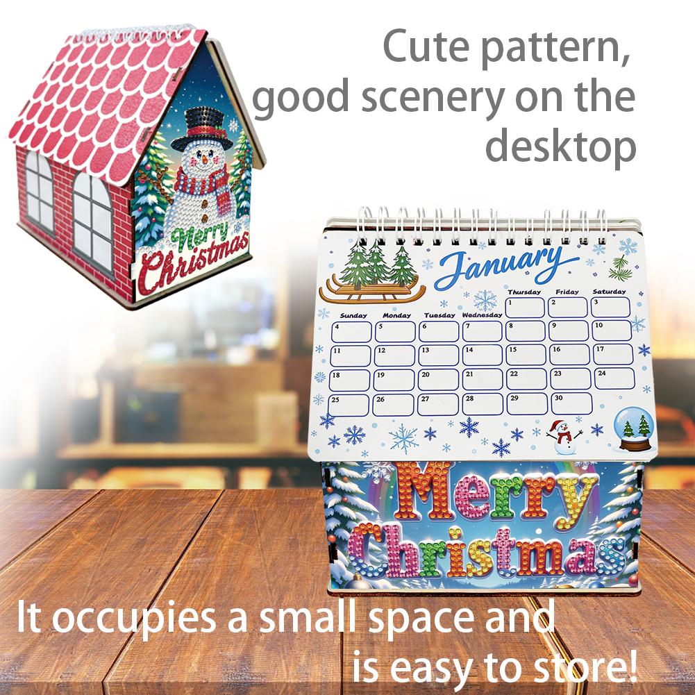 2026 Calendar Diamond Painting Calendar Set Diamond Painting Kit for Living Room Bedroom Office Desk Gift Giving