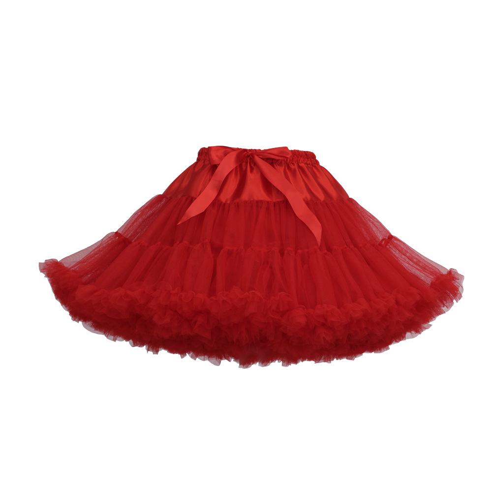 Weißer Erwachsenen Mesh Puffrock - Super Puffiger Halbkörper-Kostüm-Petticoat