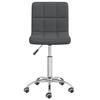 Office Chair Swivel Dark Grey Fabric