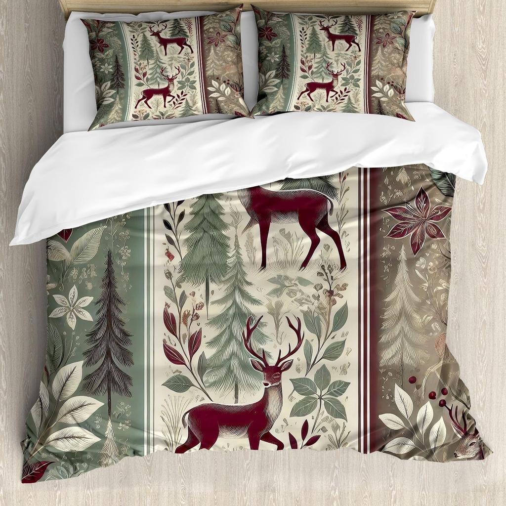 Gothic Retro Skull Three-piece Quilt Cover 3D Digital Printing Bedding Set Bed Cover