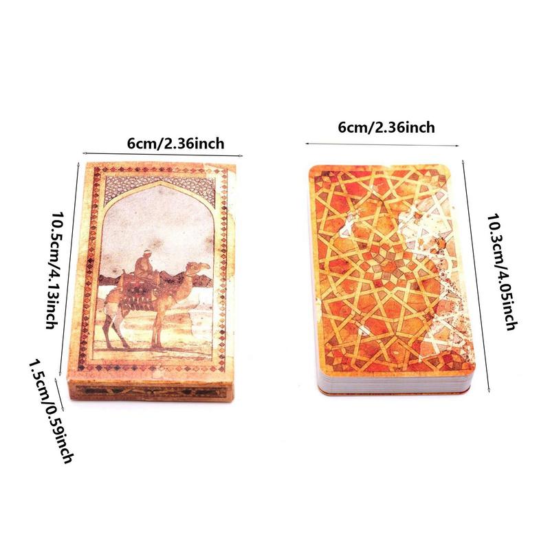 Jeu De Cartes De Tarot Lenormand Old Arabian - 36 Cartes + Sac En Velours - Style Ancien, Guide PDF Inclus