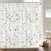 Small Stone Printed Shower Curtain Pebble Spots Pattern Bath Curtain Waterproof Bath Screen With Hooks For Home Bathroom Decor