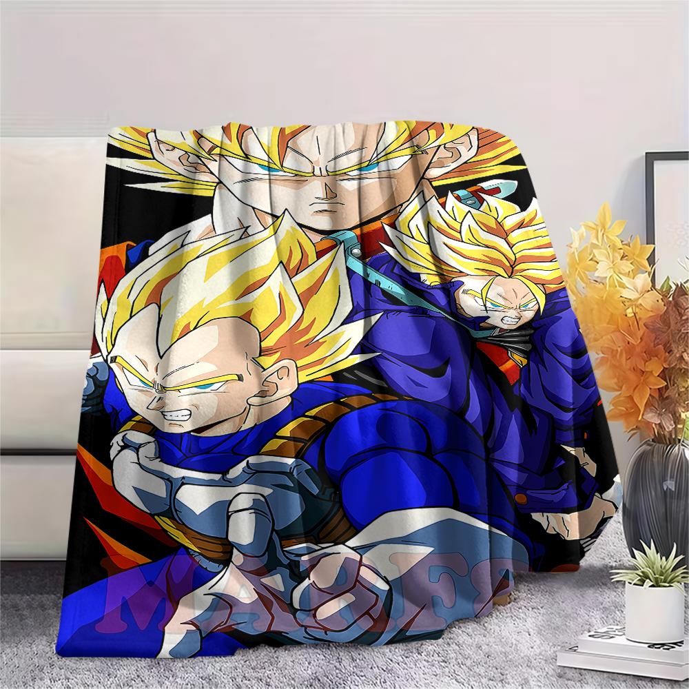 Dragon Ball characters Print Flannel Blanket,High quality Comfortable for All Seasons,Home Decor,Warmth and Comfort,Perfect for Christmas Gifts