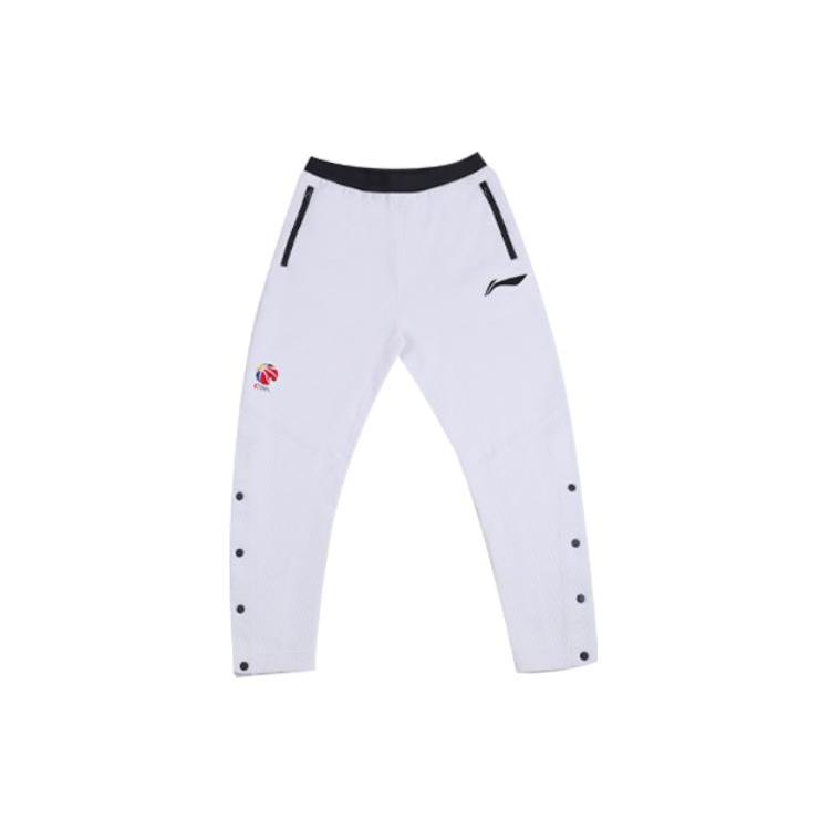 Li Ning Коллекция CBA Повседневные брюки Мужские Белые AKLTC79-2 M