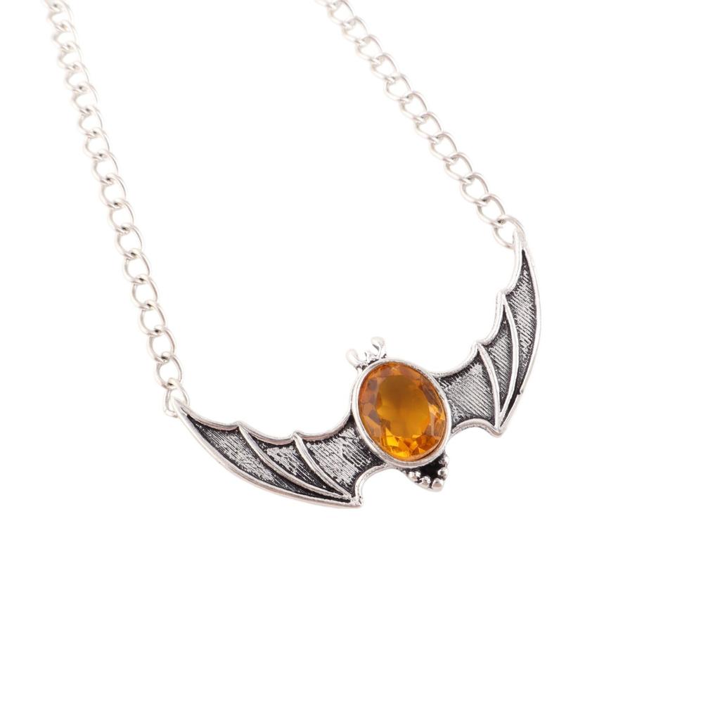 Natural Citrine Gemstone 925 Sterling Silver Jewelry Pendant 1" Gift For Wife CP-33-2