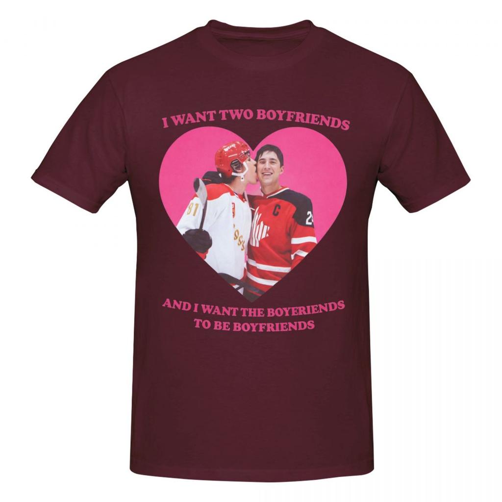Unisex Heated Rivalry Hockey But Daddy I Love Them Both 2026 Trending T Shirt Streetwear Oversized Oneck Cotton Sleeve Unisex Tshirt