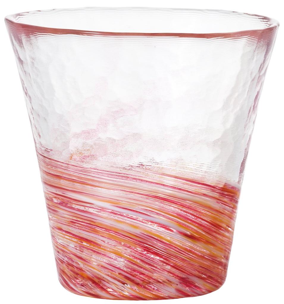 Aderia Tsugaru Glass Coral Made in Gift Highball Gift for Housewarming Small Retirement Birthday F71446 12-Color Glass, 260ml, Japan, Boxed, Glass,