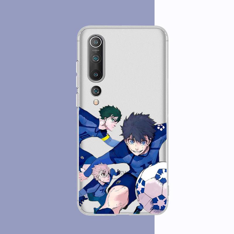 Blue Lock Anime Phone Case for Redmi 10 5plus 7A Note 5 8 9 A K20 K40  8T 10 Pro Clear Case