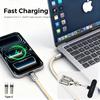 Universelles Handy-Lanyard mit USB-C-Kabel (2-in-1) und Ladekabel (USB-C auf USB-C) für iPhone 15, 16, 17 Pro Max und die meisten anderen Handys