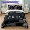 The Cure Print 3Pcs Bedding Set Duvet Cover With Two Pillowcases Soft Bed Linen For Household Bedroom