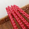 European Long Pole Colored Thread Candlestick Candle Home Romantic Candlelight Dinner Decoration Wedding Birthday Candle