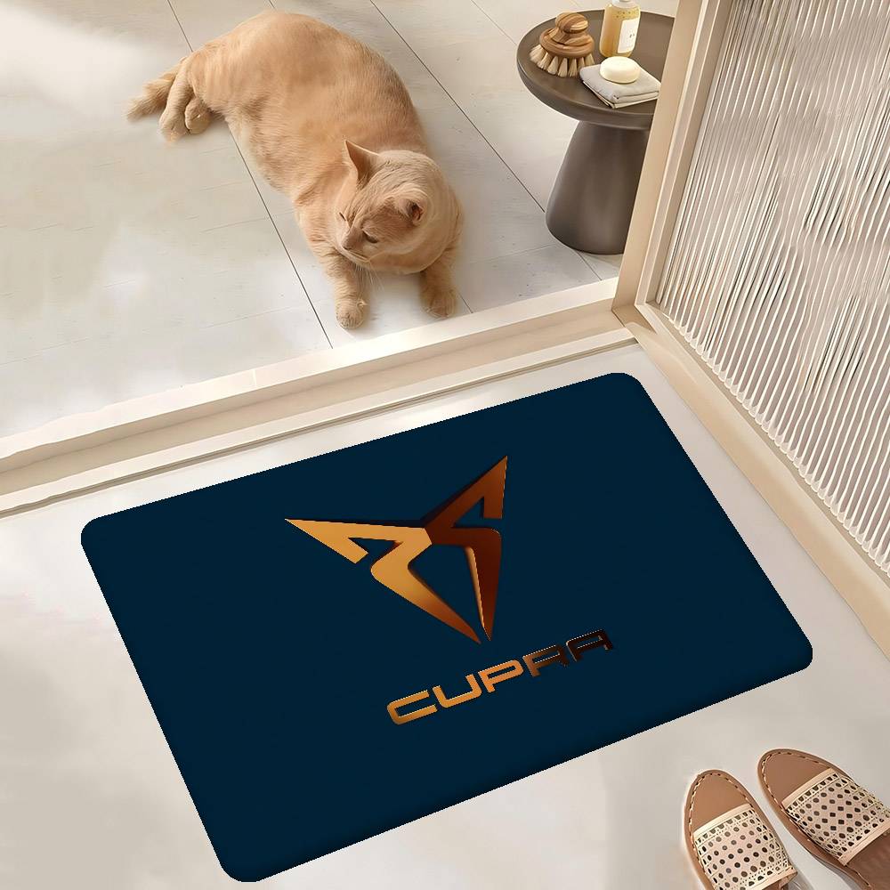 Kobercová rohožka s logy C-cupra Retro Více možností Obývací pokoj Kuchyňský koberec Protiskluzový Moderní domácí dekor