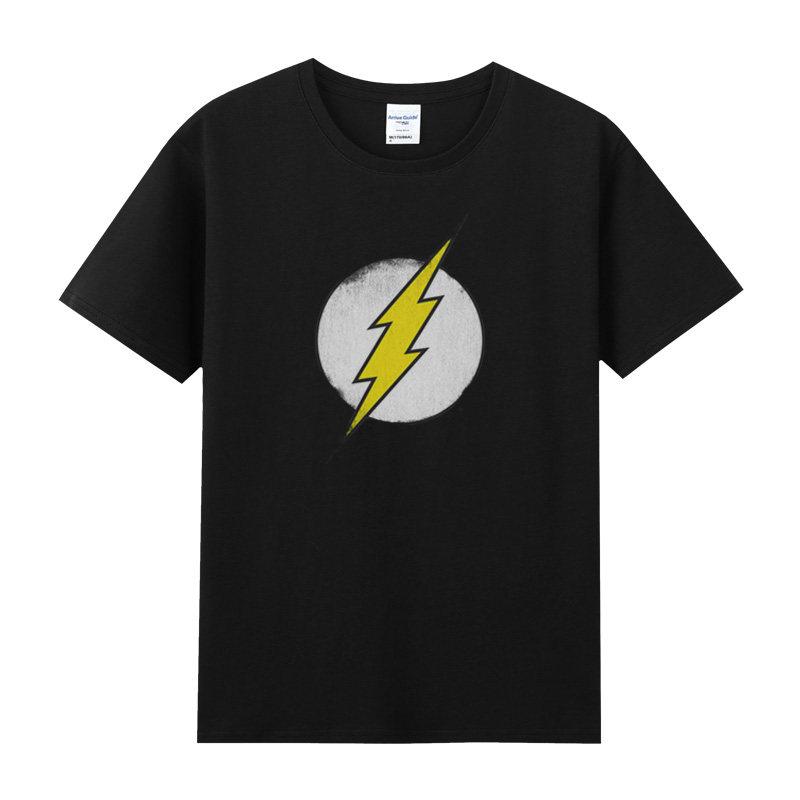 Maglietta a maniche corte stampata 2D in cotone DC Flash Anime Maglietta a maniche corte Film e Anime Abbigliamento per la casa Abbigliamento sportivo per ragazzi