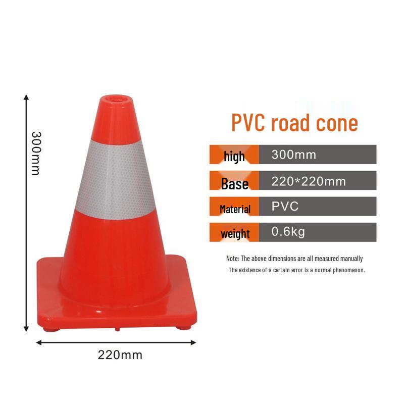Reflective 70cm Rubber Traffic Cone - Road Safety Construction Warning Bollard