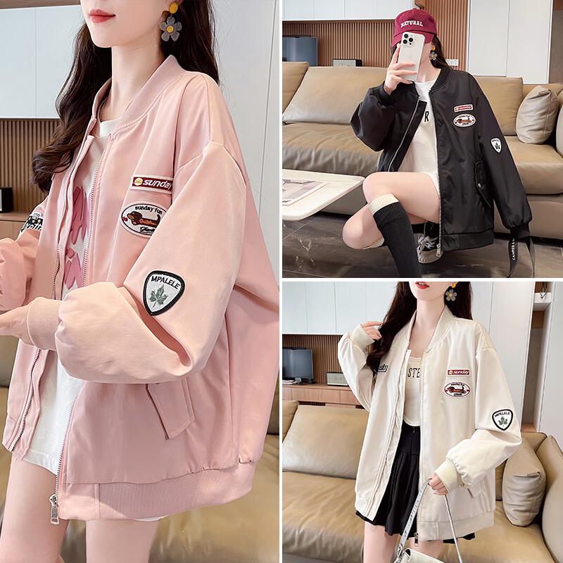 ZOSOUL Vintage Embroidered Baseball Jacket