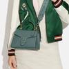 New COACH Pepper Leather Handbag, Shoulder Bag, Crossbody Bag Trumpets Women's Ink Wash Green CA234-IMMAR