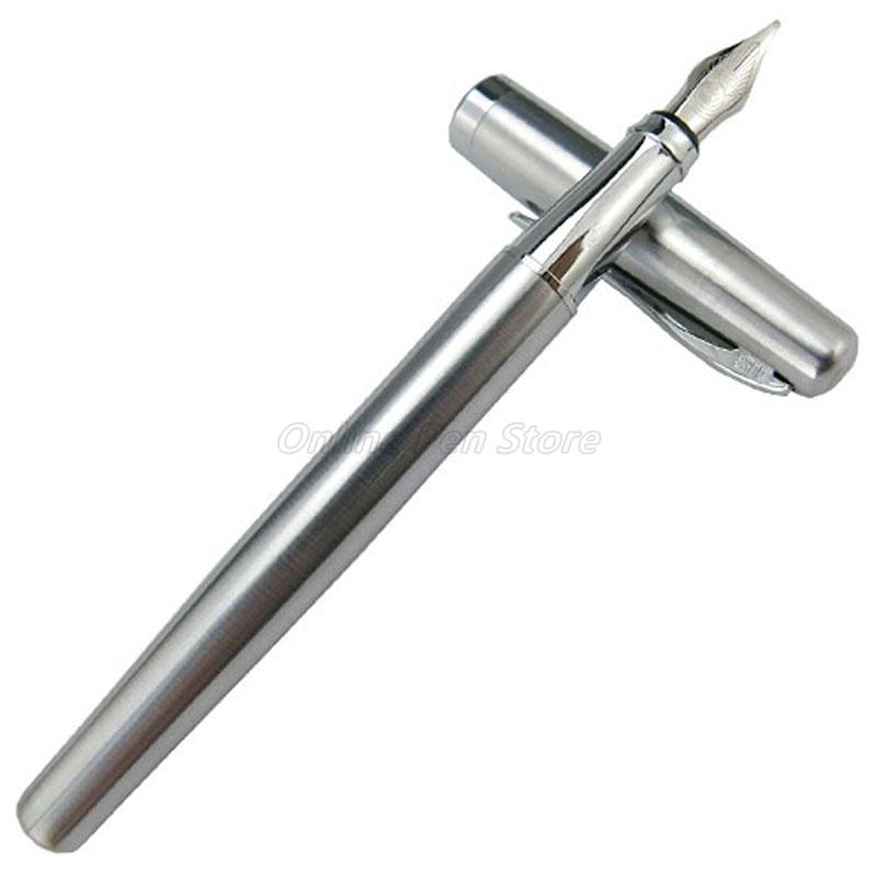 Duke 209 Stainless Steel Fountain Pen Fude Calligraphy Bent Nib Professional School Office Stationery Writing Tool Gift Pen