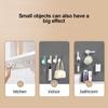 Storage Hanger L Shape Plastic Wall Mounted Towel Hanger L Holder Self-adhesive Waterproof Paper Roll Organizer