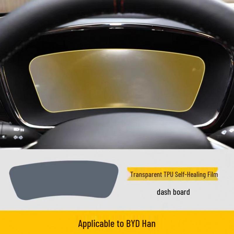 BYD Han DMI EV Interior Film Screen Protector & Dashboard Sticker - Transparent