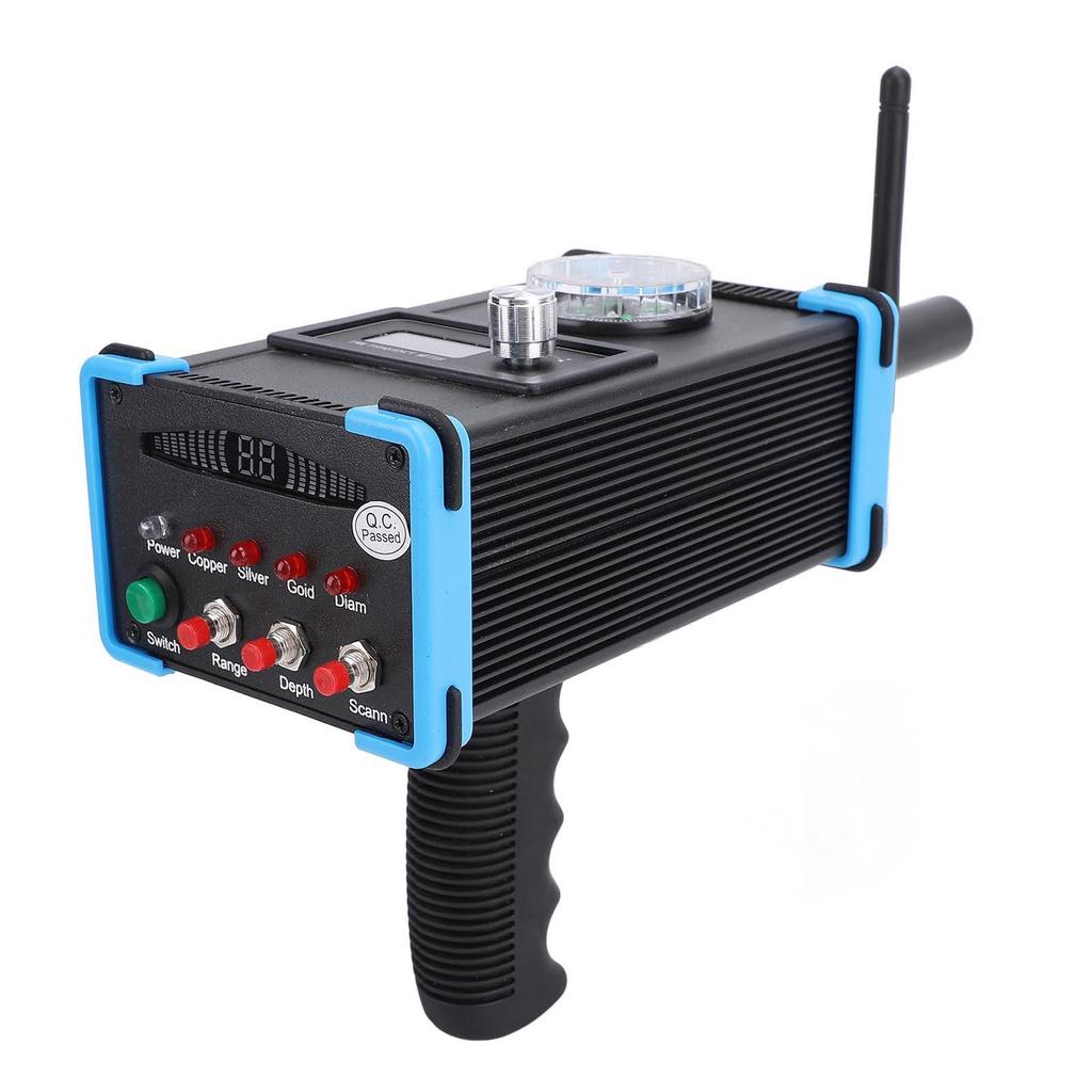 Underground Metal Detector with Compass 1000M Range 15M Depth Sensitive Handheld Treasure Finder