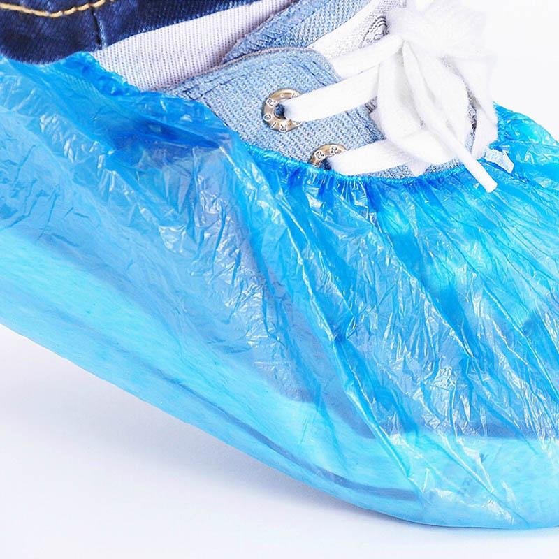 Shoe Covers [One Size Fits All, Thickened PE] Disposable Plastic Household Dust-Proof Shoe Covers, Anti-Dirt Foot Protectors, 500 Pieces