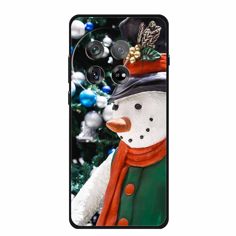 Christmas Phone Cases For Oneplus 12 12R 13 Case Black TPU Silicone For OnePlus 13 5G TPU Protective Soft Cover 1+12 1+12R 1+13