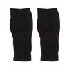 Women Short Bow Cable Knitted Warm Fingerless Gloves Outdoor Stretchy Arm Warmers Office Typing Wrist Gloves