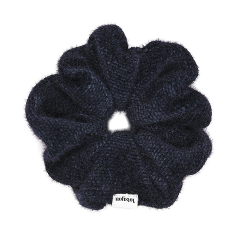 LOTS YOU lotsyou_Fluffy Scrunchie Navy