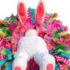 Fensteraufkleber, Osterhase Kranz Wandaufkleber Dekorative Aufkleber für Kinder