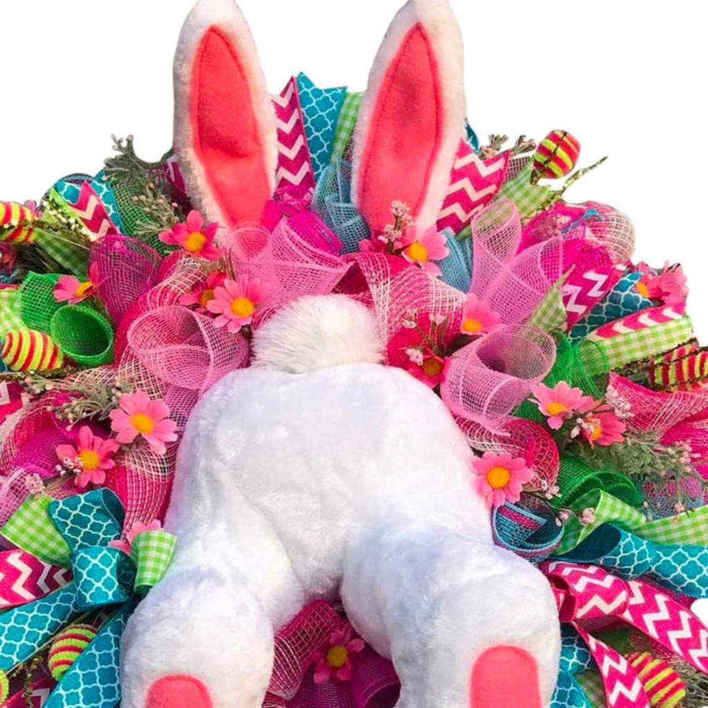 Fensteraufkleber, Osterhase Kranz Wandaufkleber Dekorative Aufkleber für Kinder
