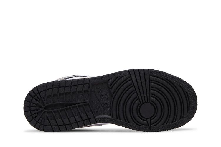 Jordan 1 Mid Patent Black White Gold (GS)