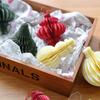 NUCHI Christmas Tree Ornaments: Origami Honeycomb Snowman Ball Pendants