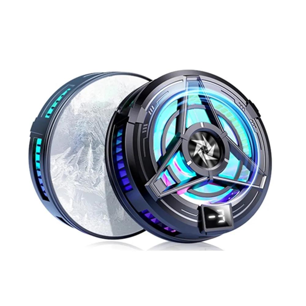 New magnetic mobile radiator with digital display for flat plate cooler mobile cooling fan General Apple Huawei Samsung mobile