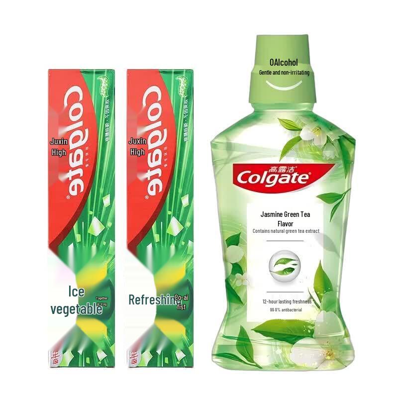 Colgate Longjing Tea Toothpaste & Jasmine Mouthwash Set