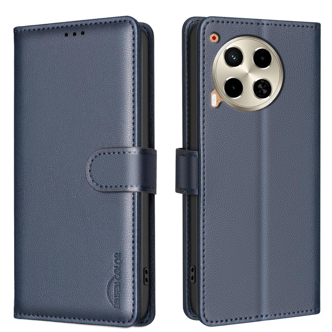 

BINFEN COLOR BF32 For TECNO Camon 30 4G/5G Phone Case RFID Blocking Magnetic Clasp Leather Cover E